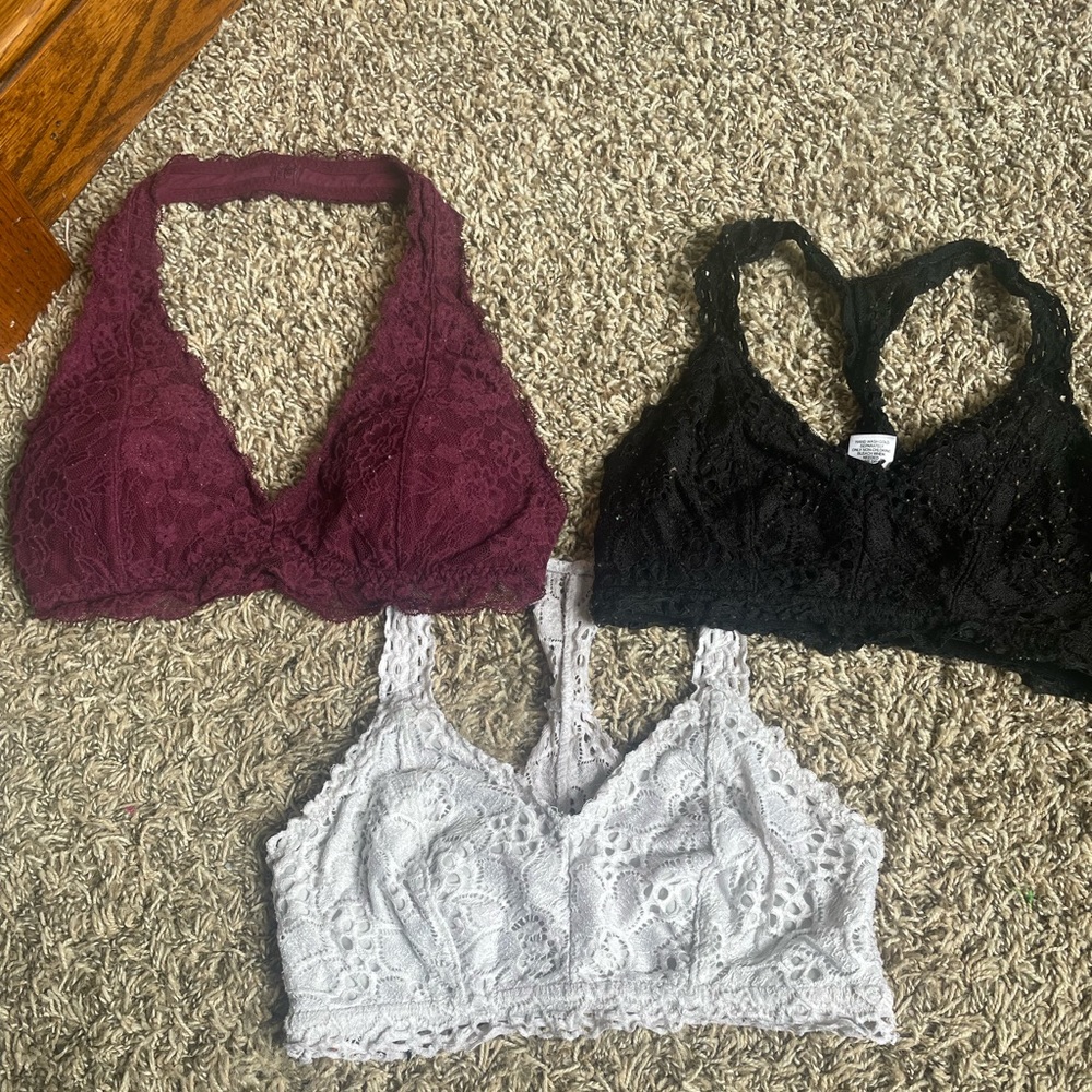 Black and white- Maurice’s size xs Maroon- Hollister size small